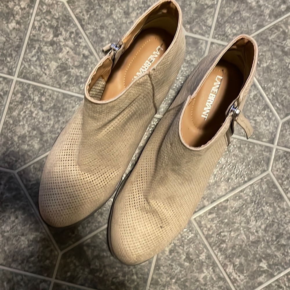 Off white Lane Bryant booties